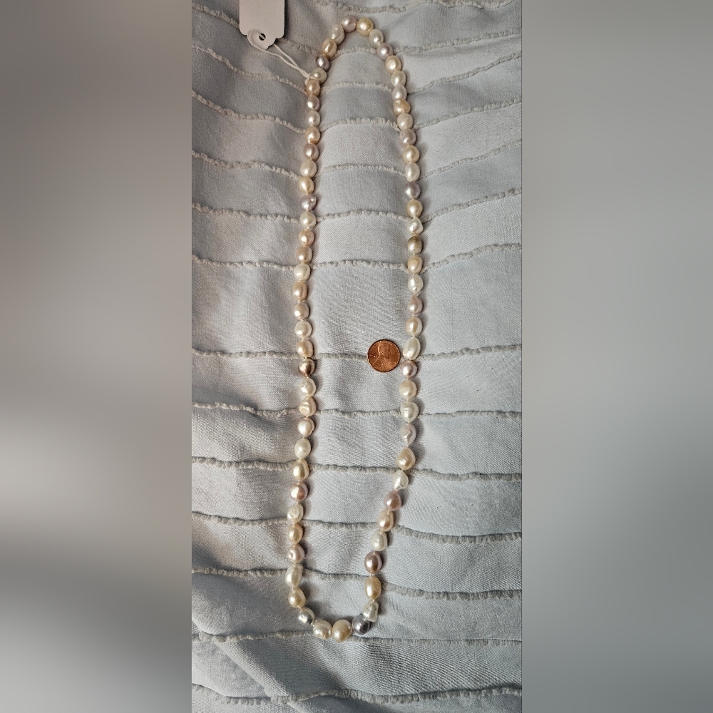 Elegant Assorted Colors Pearl Baroque Fresh Water Necklace